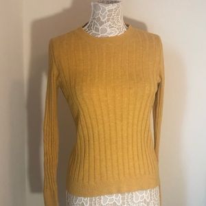 a new day Long sleeve ribbed crew neck sweater Mustard yellow Size Small